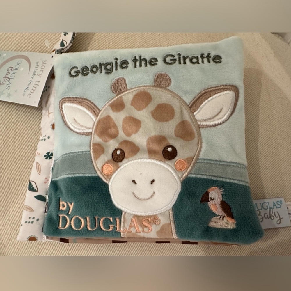 Douglas NWT Georgie Giraffe Soft Embroidered Activity Book